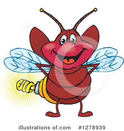 Royalty-Free (RF) Firefly Clipart Illustration by Dennis Holmes Designs - Stock Sample #1278939