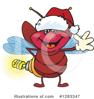 Royalty-Free (RF) Firefly Clipart Illustration by Dennis Holmes Designs - Stock Sample #1283347