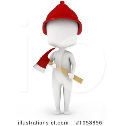 Royalty-Free (RF) Fireman Clipart Illustration by BNP Design Studio - Stock Sample #1053856