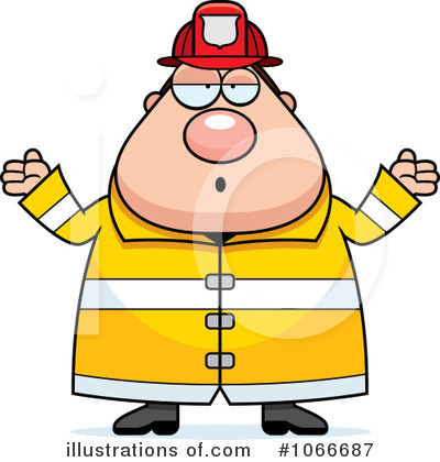 Royalty-Free (RF) Fireman Clipart Illustration by Cory Thoman - Stock Sample #1066687