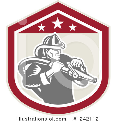 Fire Fighter Clipart #1242112 by patrimonio