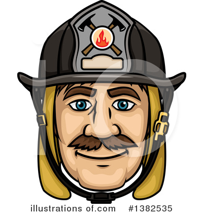 Royalty-Free (RF) Fireman Clipart Illustration by Vector Tradition SM - Stock Sample #1382535
