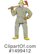 Fireman Clipart #1499412 by patrimonio