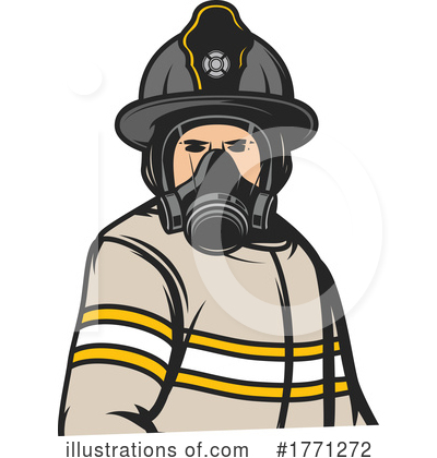 Fireman Clipart #1771272 by Vector Tradition SM