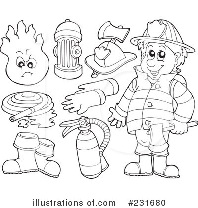 Firefighter Clipart #231680 by visekart