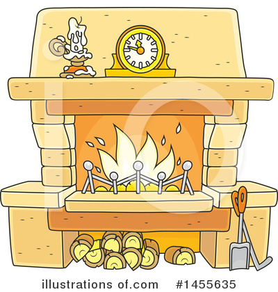 Royalty-Free (RF) Fireplace Clipart Illustration by Alex Bannykh - Stock Sample #1455635
