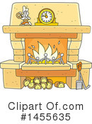 Fireplace Clipart #1455635 by Alex Bannykh