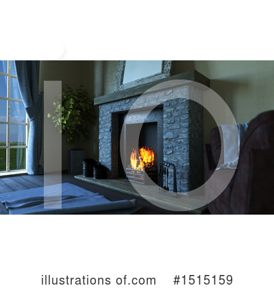Fireplace Clipart #1515159 by KJ Pargeter