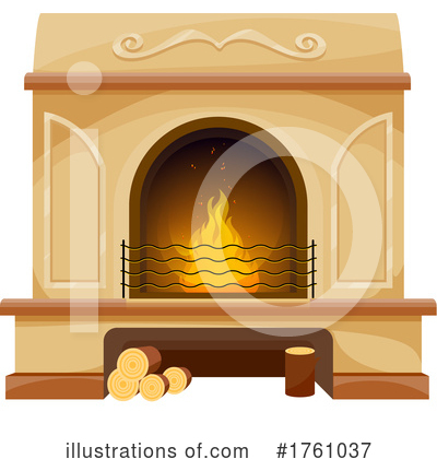 Royalty-Free (RF) Fireplace Clipart Illustration by Vector Tradition SM - Stock Sample #1761037