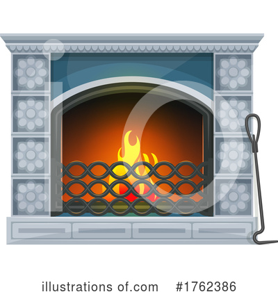 Royalty-Free (RF) Fireplace Clipart Illustration by Vector Tradition SM - Stock Sample #1762386