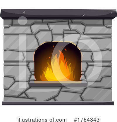 Fireplace Clipart #1764343 by Vector Tradition SM