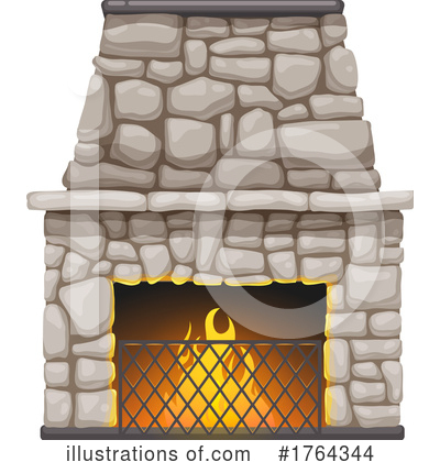 Royalty-Free (RF) Fireplace Clipart Illustration by Vector Tradition SM - Stock Sample #1764344