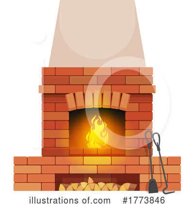 Royalty-Free (RF) Fireplace Clipart Illustration by Vector Tradition SM - Stock Sample #1773846
