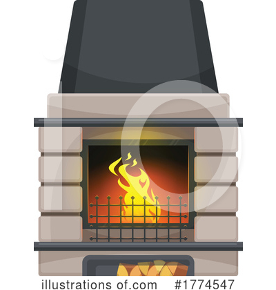 Royalty-Free (RF) Fireplace Clipart Illustration by Vector Tradition SM - Stock Sample #1774547