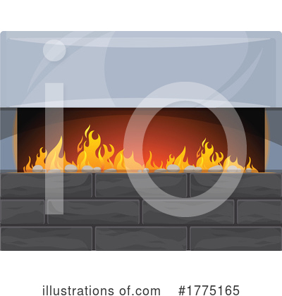 Fireplace Clipart #1775165 by Vector Tradition SM