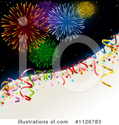 Royalty-Free (RF) Fireworks Clipart Illustration by dero - Stock Sample #1126783