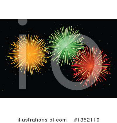 Fireworks Clipart #1352110 by Pushkin