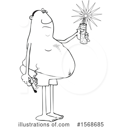 Royalty-Free (RF) Fireworks Clipart Illustration by djart - Stock Sample #1568685