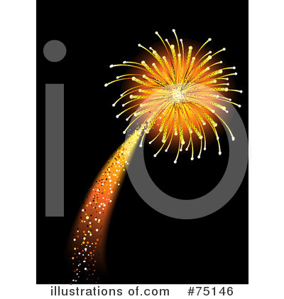 Royalty-Free (RF) Fireworks Clipart Illustration by elaineitalia - Stock Sample #75146