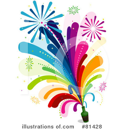 Royalty-Free (RF) Fireworks Clipart Illustration by BNP Design Studio - Stock Sample #81428