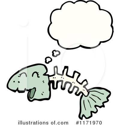 Royalty-Free (RF) Fish Bone Clipart Illustration by lineartestpilot - Stock Sample #1171970