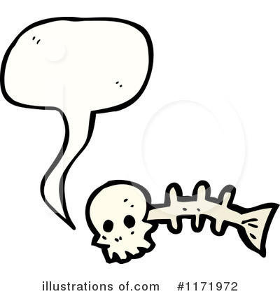 Royalty-Free (RF) Fish Bone Clipart Illustration by lineartestpilot - Stock Sample #1171972