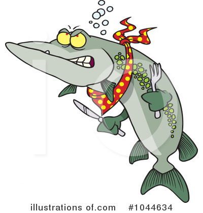Royalty-Free (RF) Fish Clipart Illustration by toonaday - Stock Sample #1044634