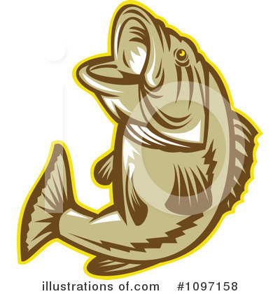 Royalty-Free (RF) Fish Clipart Illustration by patrimonio - Stock Sample #1097158