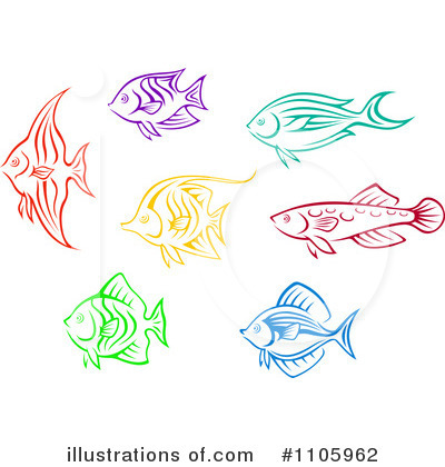 Royalty-Free (RF) Fish Clipart Illustration by Vector Tradition SM - Stock Sample #1105962