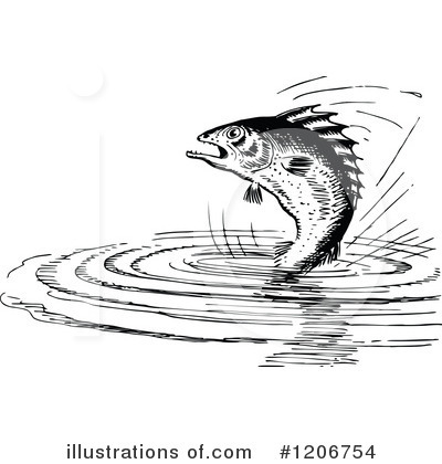 Royalty-Free (RF) Fish Clipart Illustration by Prawny Vintage - Stock Sample #1206754