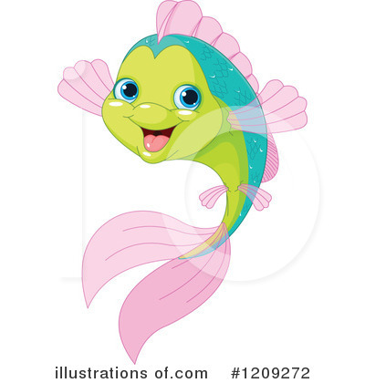 Royalty-Free (RF) Fish Clipart Illustration by Pushkin - Stock Sample #1209272