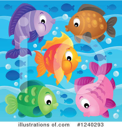 Royalty-Free (RF) Fish Clipart Illustration by visekart - Stock Sample #1240293