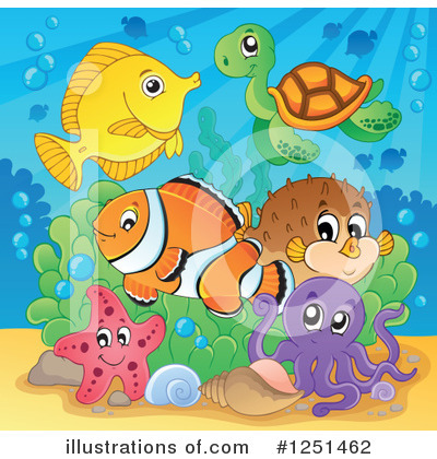 Puffer Fish Clipart #1251462 by visekart