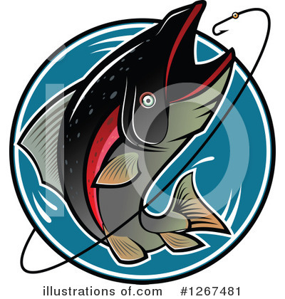 Trout Clipart #1267481 by Vector Tradition SM