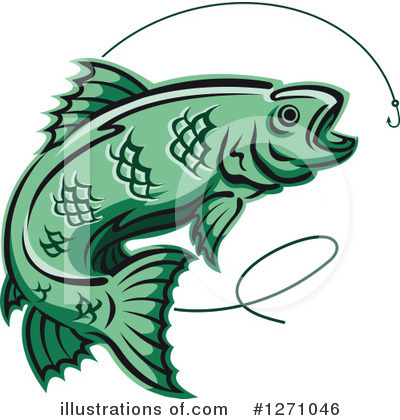 Royalty-Free (RF) Fish Clipart Illustration by Vector Tradition SM - Stock Sample #1271046