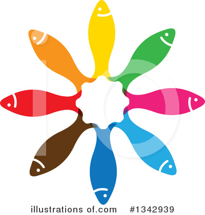 Royalty-Free (RF) Fish Clipart Illustration by ColorMagic - Stock Sample #1342939