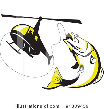 Royalty-Free (RF) Fish Clipart Illustration by patrimonio - Stock Sample #1389439
