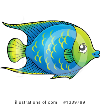 Royalty-Free (RF) Fish Clipart Illustration by visekart - Stock Sample #1389789