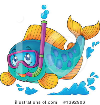 Royalty-Free (RF) Fish Clipart Illustration by visekart - Stock Sample #1392906