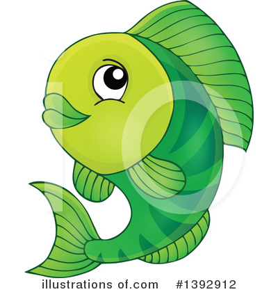 Royalty-Free (RF) Fish Clipart Illustration by visekart - Stock Sample #1392912