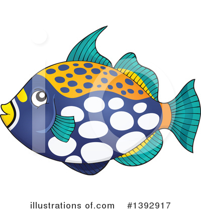 Royalty-Free (RF) Fish Clipart Illustration by visekart - Stock Sample #1392917