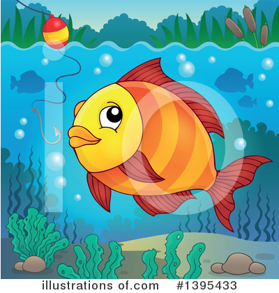 Royalty-Free (RF) Fish Clipart Illustration by visekart - Stock Sample #1395433