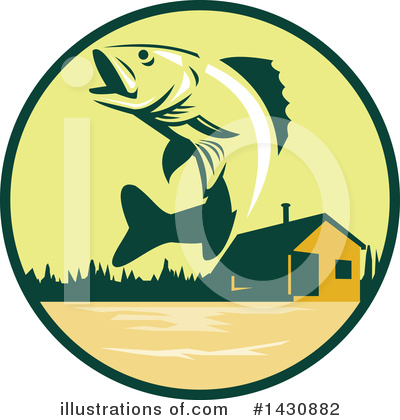 Royalty-Free (RF) Fish Clipart Illustration by patrimonio - Stock Sample #1430882