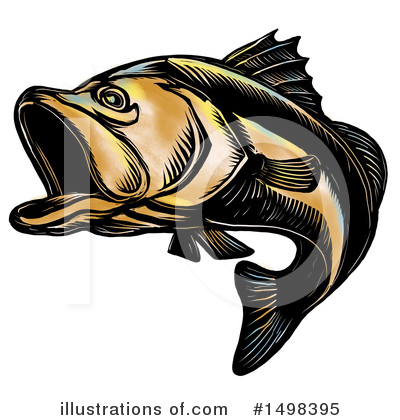Largemouth Bass Clipart #1498395 by patrimonio