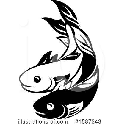 Pisces Clipart #1587343 by AtStockIllustration