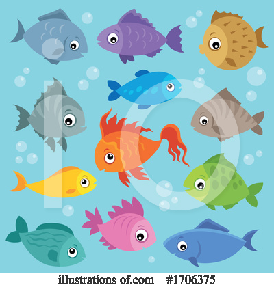 Royalty-Free (RF) Fish Clipart Illustration by visekart - Stock Sample #1706375