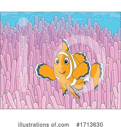 Sea Anemone Clipart #1713630 by Alex Bannykh