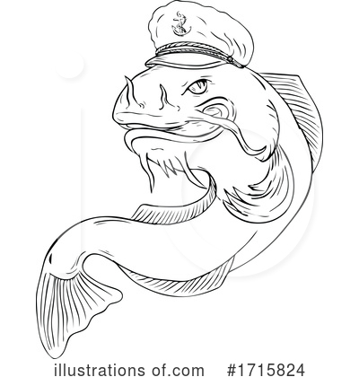 Royalty-Free (RF) Fish Clipart Illustration by patrimonio - Stock Sample #1715824