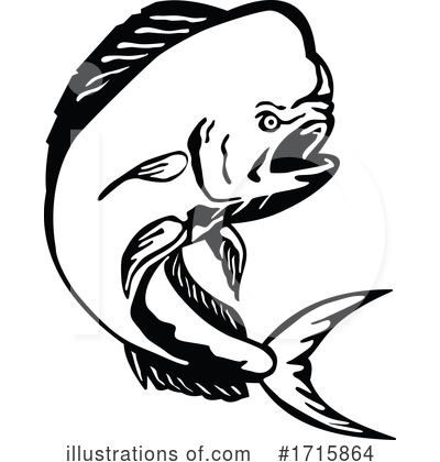 Dolphin Fish Clipart #1715864 by patrimonio