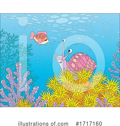 Sea Anemone Clipart #1717160 by Alex Bannykh